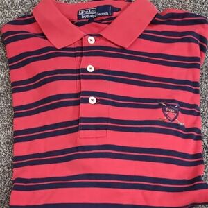 Polo by Ralph Lauren Kids Red and Navy Striped Polo